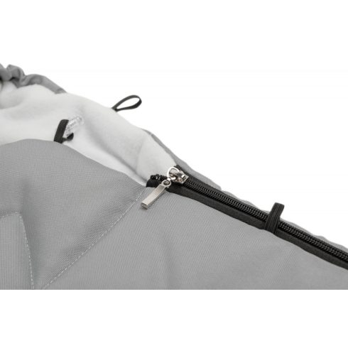 Polár bundazsák babakocsiba - világos szürke