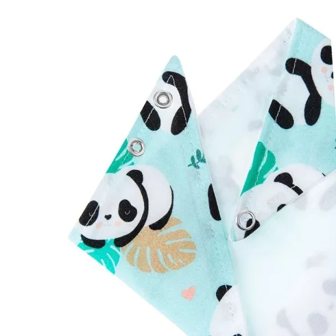 Akuku háromszög alakú előke 1db -  Panda