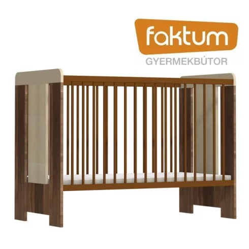Faktum Makaó  60*120-as babaágy - szilva/juhar