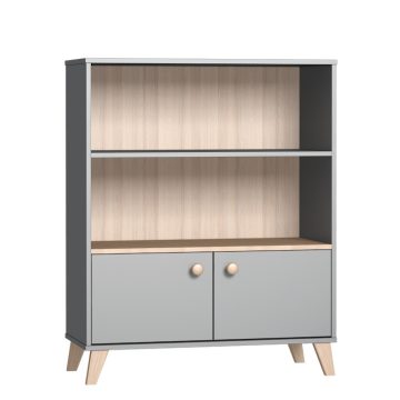   Faktum Colette Szürke széles nyitott tároló - Arctic szürke/Sonoma tölgy 