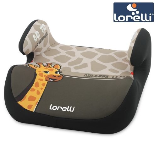 Lorelli Topo Comfort autós ülésmagasító 15-36kg - Giraffe light-dark beige