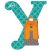Sevi Fa betű állatos - Y zöld