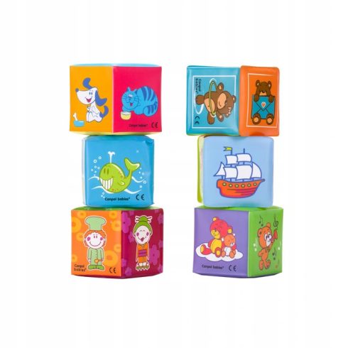 Canpol puha játék kockák - 6 db